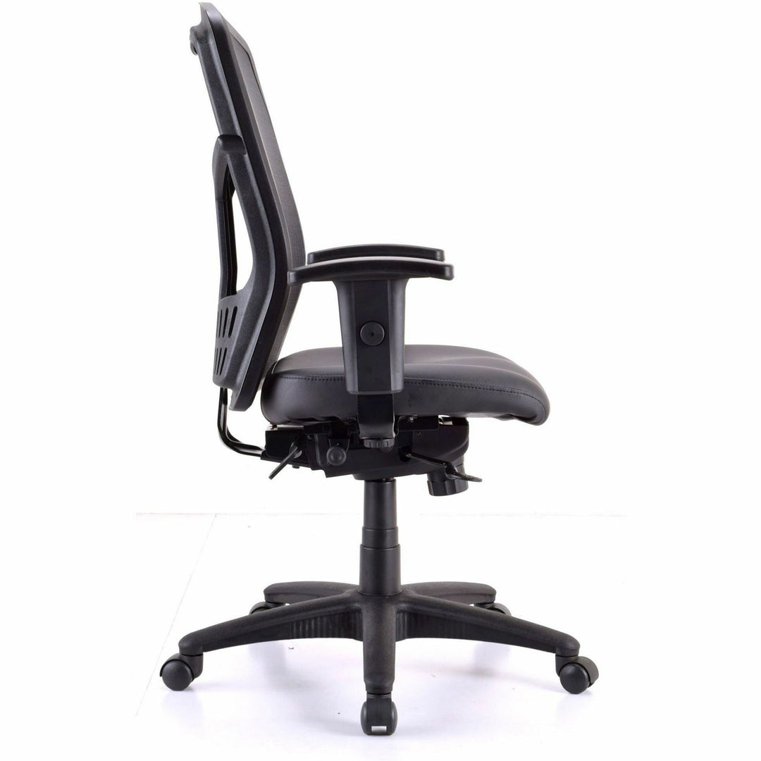 Image of Lorell High-Back Chair,Exec,Swivel,28-1/2"x28-1/2"x45",BK