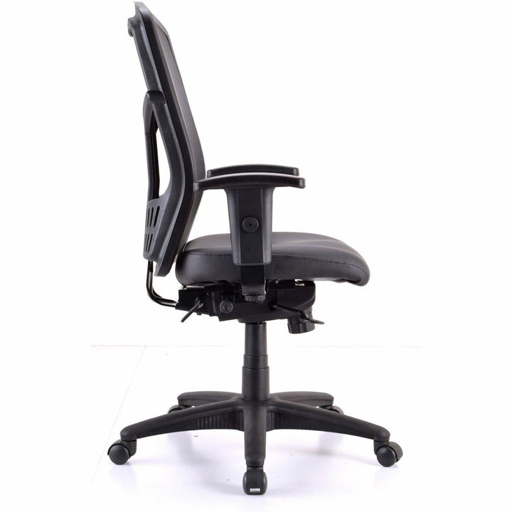 Image of Lorell High-Back Chair,Exec,Swivel,28-1/2"x28-1/2"x45",BK