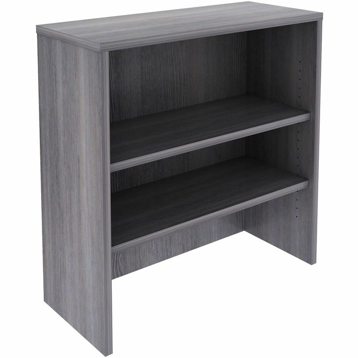 Image of Lorell Bookcase, Stack-on, 36"x15"x36", Weathered Charcoal