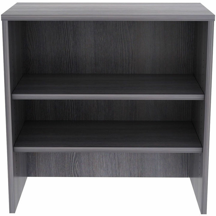 Image of Lorell Bookcase, Stack-on, 36"x15"x36", Weathered Charcoal