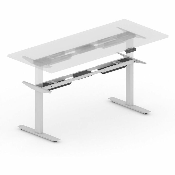 Image of Lorell Sit-to-Stand Base,f/48"-72" Tabletop,2-Tier,26.6"-45.1"H,SR