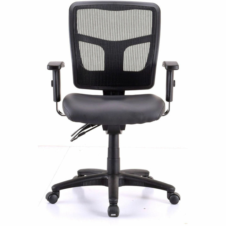 Image of Lorell Mid-Back Chair,Antimicrobial,Mesh,19-3/4"x18-1/2"x40-1/2",BK