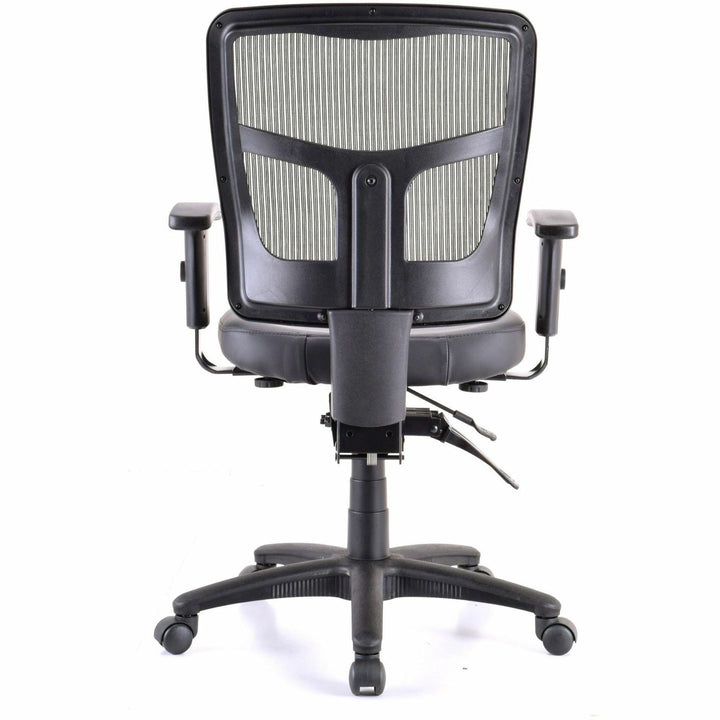 Image of Lorell Mid-Back Chair,Antimicrobial,Mesh,19-3/4"x18-1/2"x40-1/2",BK