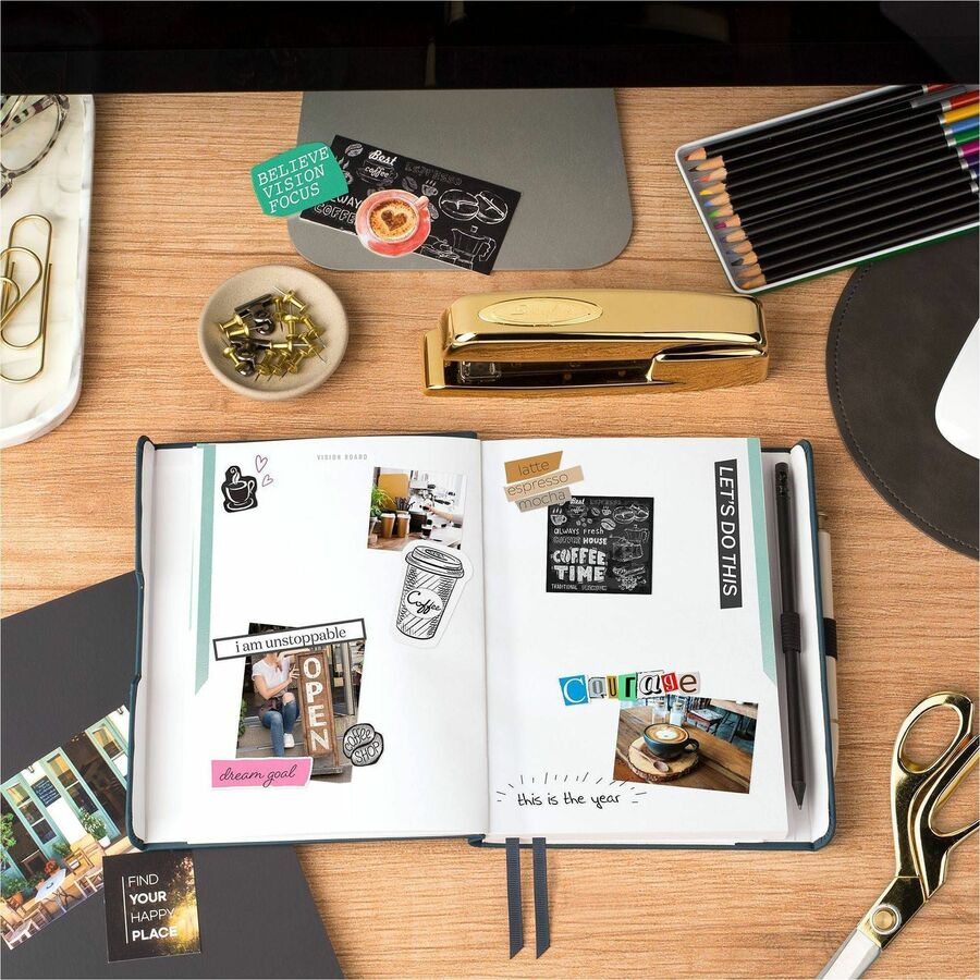 Image of AT-A-GLANCE® Foundation Undated Weekly/Monthly Planner, 8.5" x 6.75", Blue Cover, 12-Month: Undated