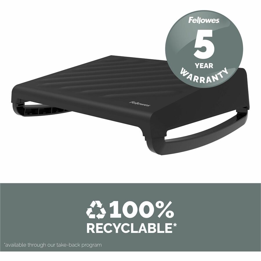 Image of Fellowes® Breyta Foot Rest, 19.3 x 14.2 x 3.9, Black