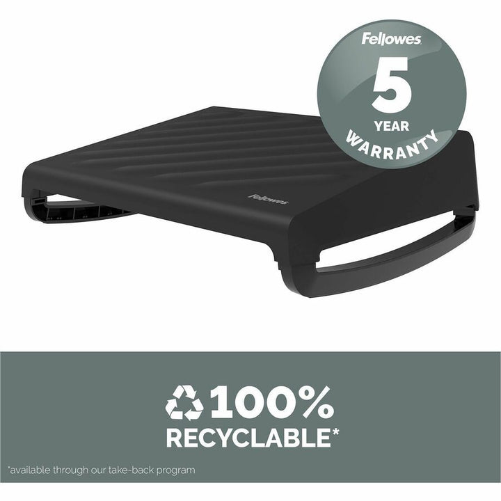 Image of Fellowes® Breyta Foot Rest, 19.3 x 14.2 x 3.9, Black