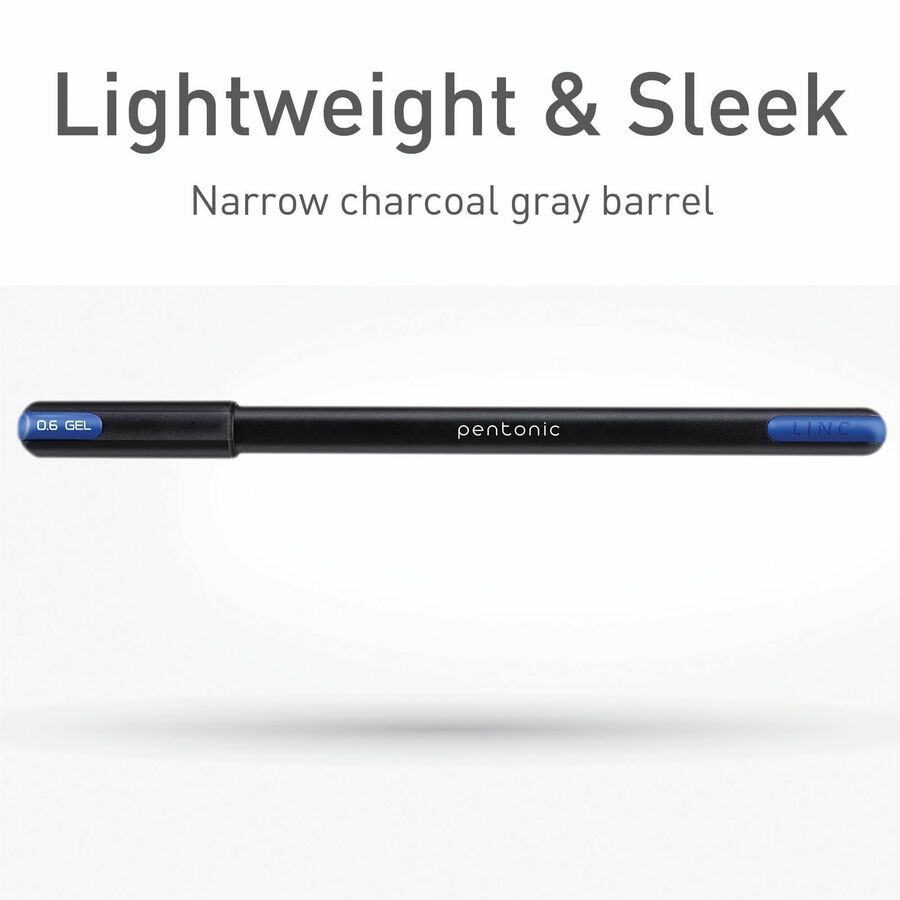 Image of Pentonic PEN12185 Gel Pens, 1 mm Pen Point, Assorted Ink, Gel-based, 12 / Pack