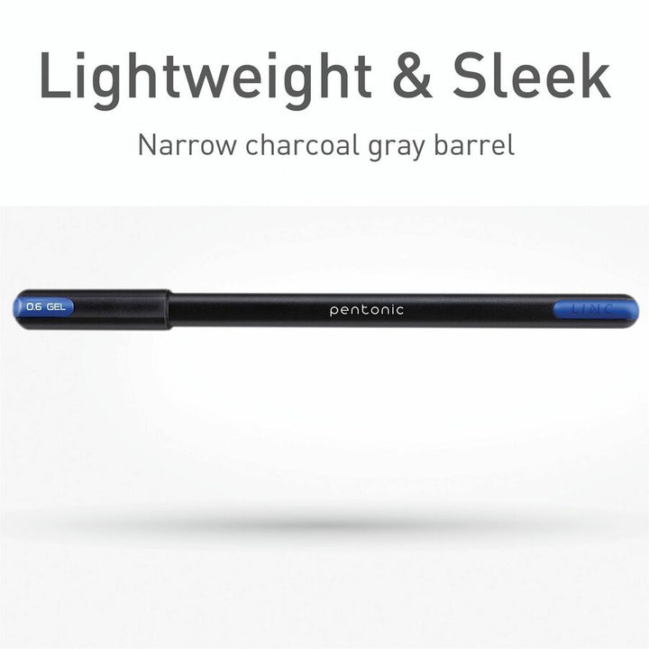 Image of Pentonic PEN12185 Gel Pens, 1 mm Pen Point, Assorted Ink, Gel-based, 12 / Pack