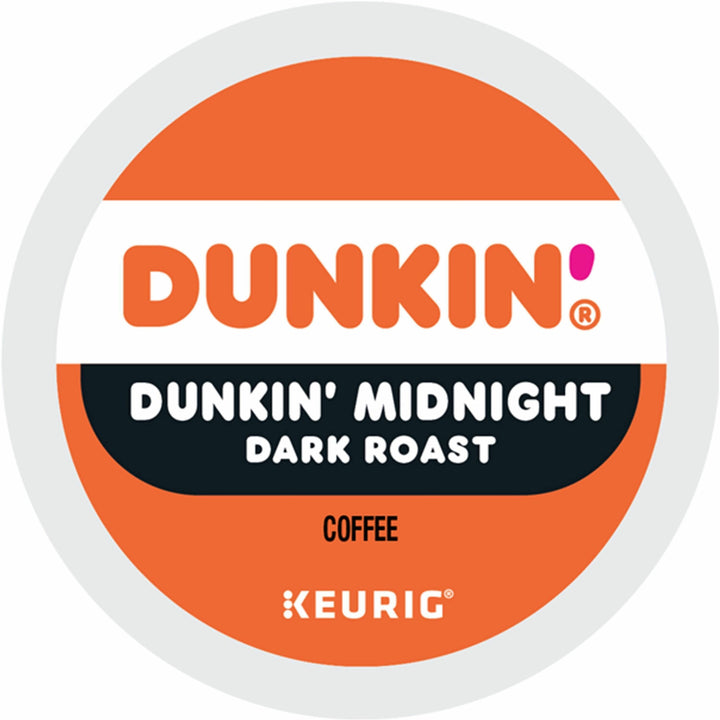 Image of Dunkin'® 0316 Midnight Coffee, Compatible with Keurig Brewer, Dark, K-Cup, Dunkin' Midnight, Kosher, 22 / Box