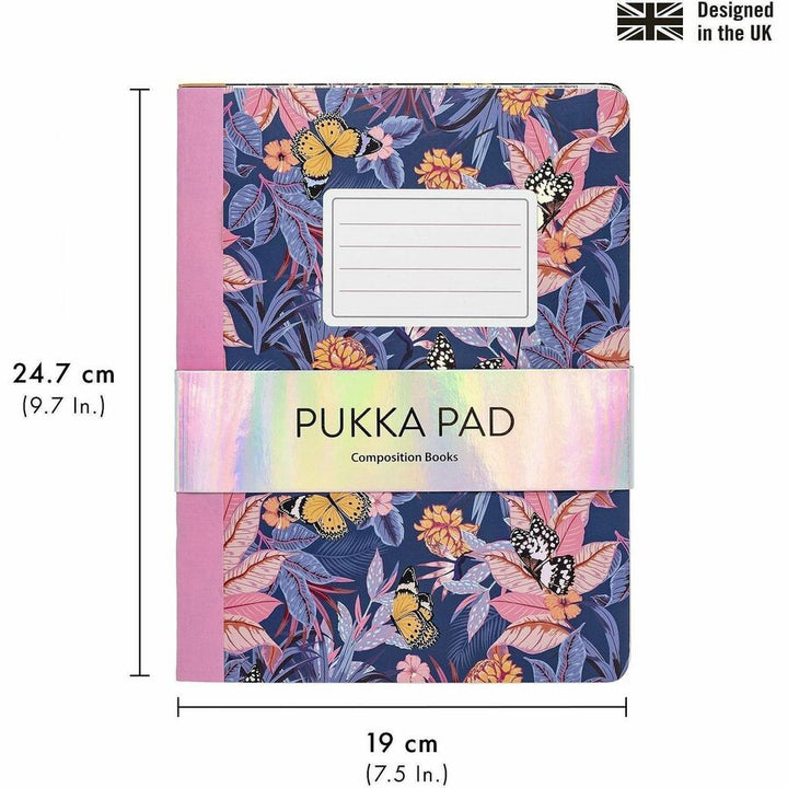Image of Pukka Pads 9516-BLM Bloom Composition Book 3 Pack
