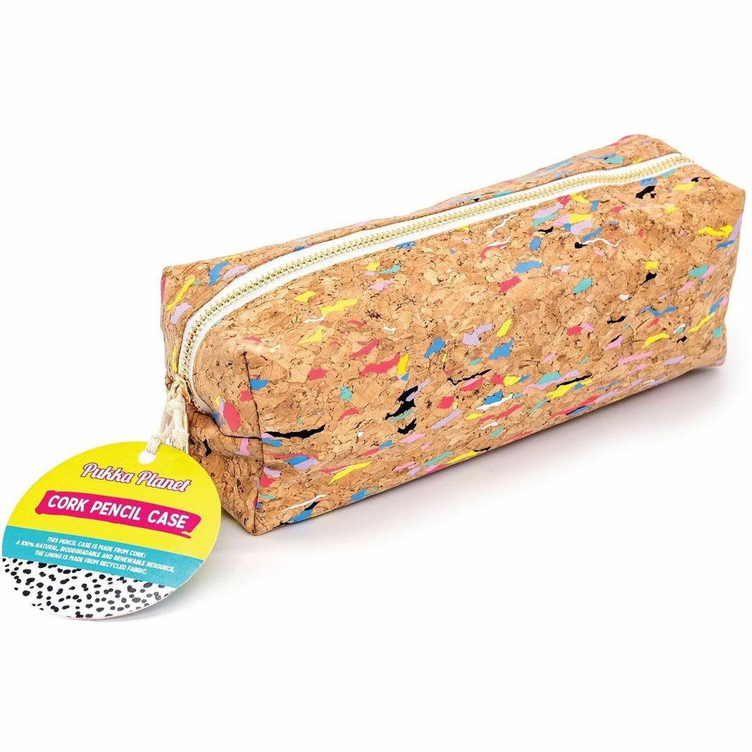 Image of Pukka Pads 9740-SPP Cork Pencil Case, Water Proof, Cork Body, 2.8" H x 8.1" W x 2.4" Depth, 1 Each
