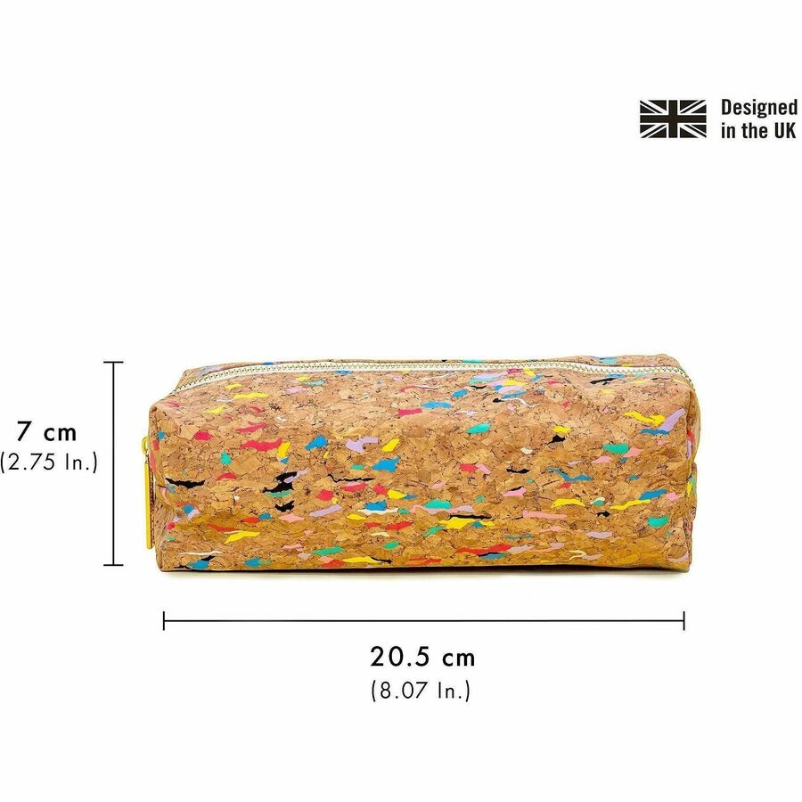 Image of Pukka Pads 9740-SPP Cork Pencil Case, Water Proof, Cork Body, 2.8" H x 8.1" W x 2.4" Depth, 1 Each