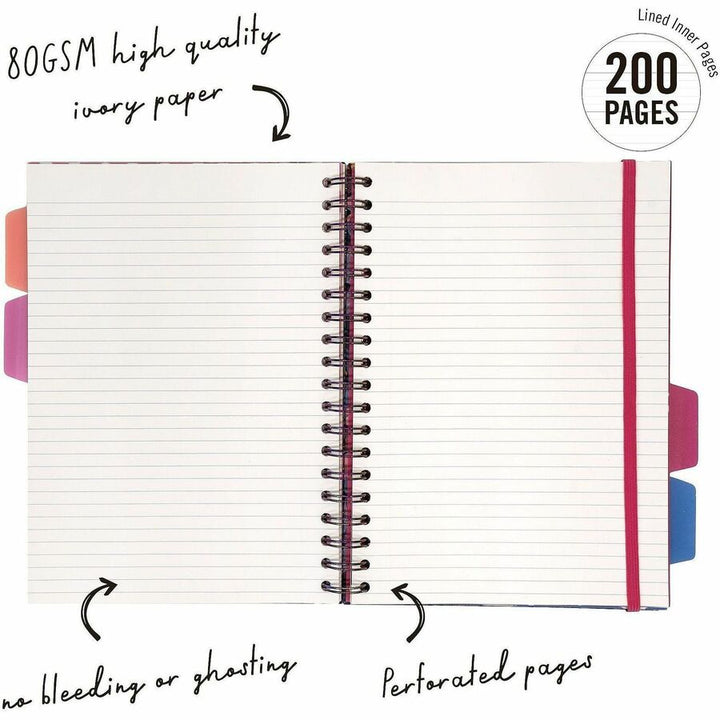Image of Pukka Pads 9494-BLM(ASST) Bloom B5 Hardcover Project Book, Assorted Pack Of 3