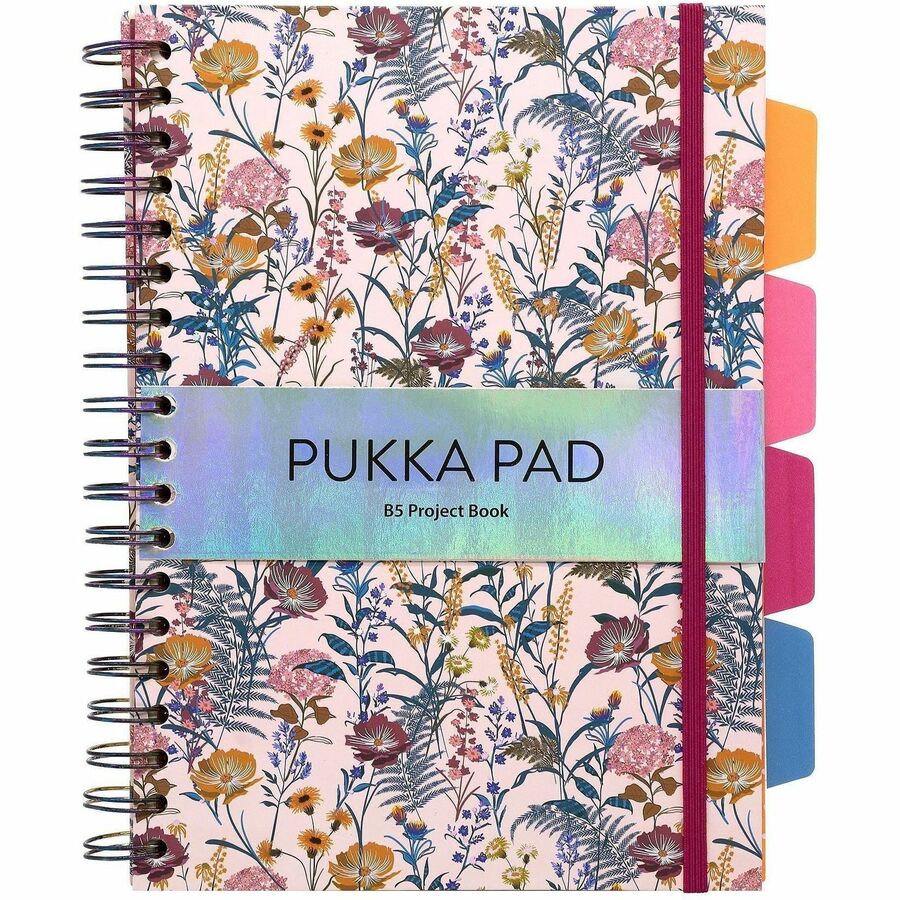 Image of Pukka Pads 9494-BLM(ASST) Bloom B5 Hardcover Project Book, Assorted Pack Of 3