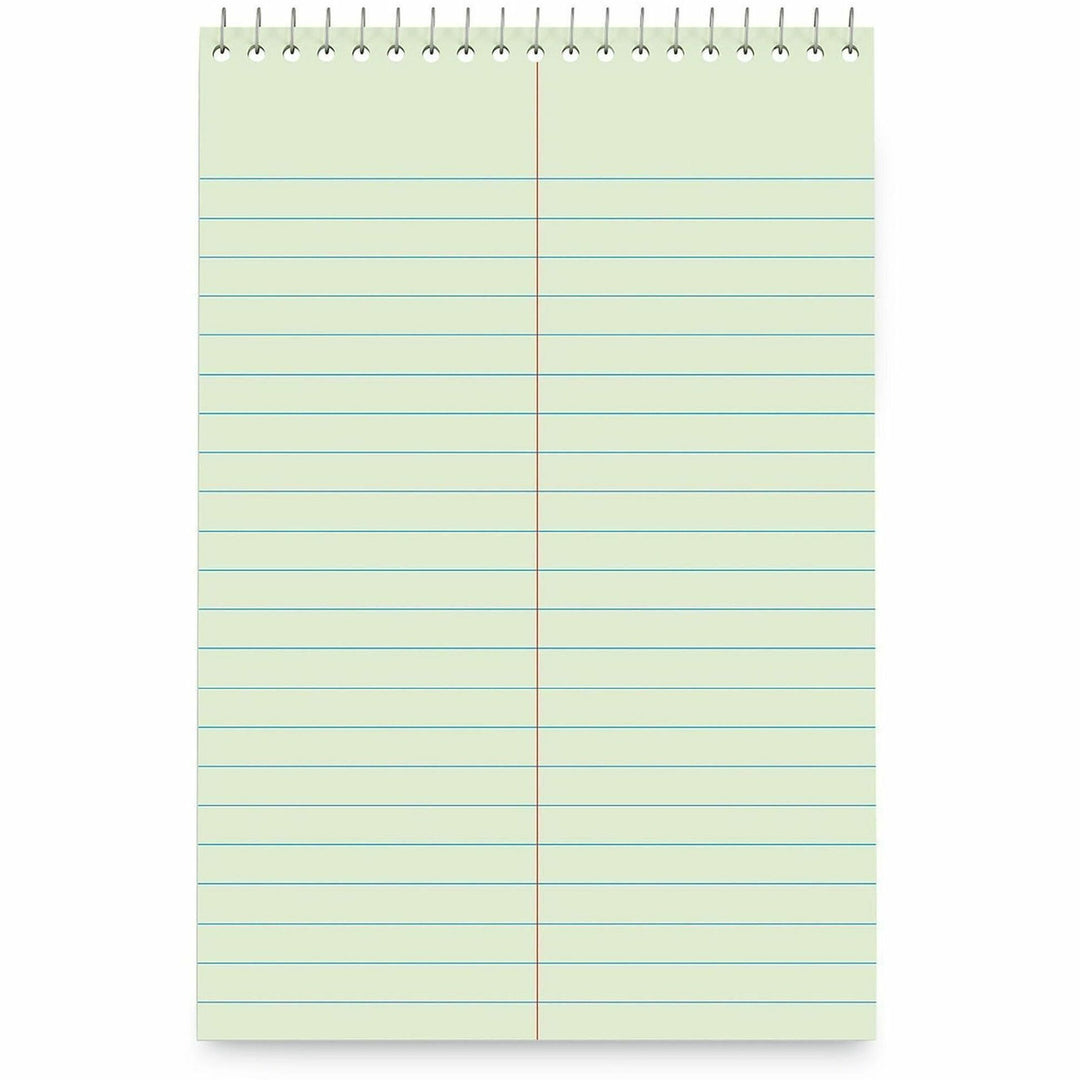 Image of Universal 86920PK Steno Pads, Gregg Rule, Red Cover, 80 Green-Tint 6 x 9 Sheets, 6/Pack