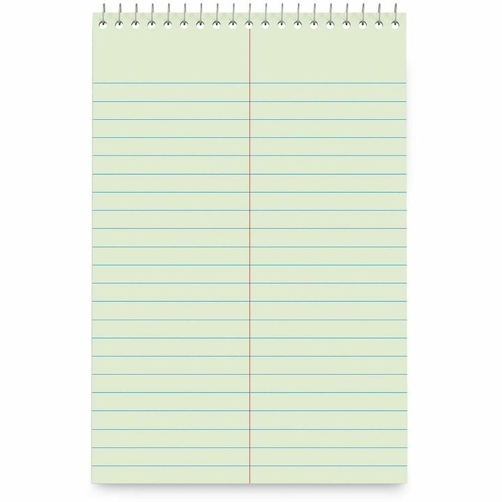 Image of Universal 86920PK Steno Pads, Gregg Rule, Red Cover, 80 Green-Tint 6 x 9 Sheets, 6/Pack
