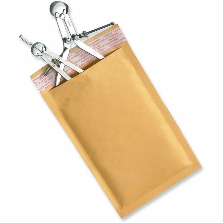 Image of Universal 4087874 Mailer, Bubble, #0, Self Adhesive, Golden Yellow Kraft, Kraft Paper, 25 / Carton