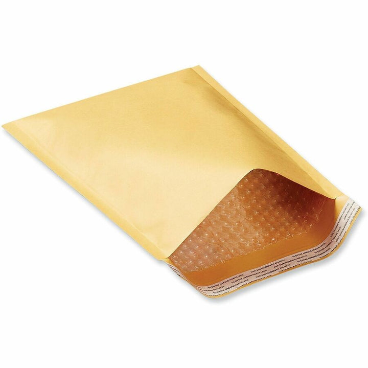 Image of Universal 4087873 Mailer, Bubble, #00, Self Adhesive, Golden Yellow Kraft, Kraft Paper, 25 / Carton