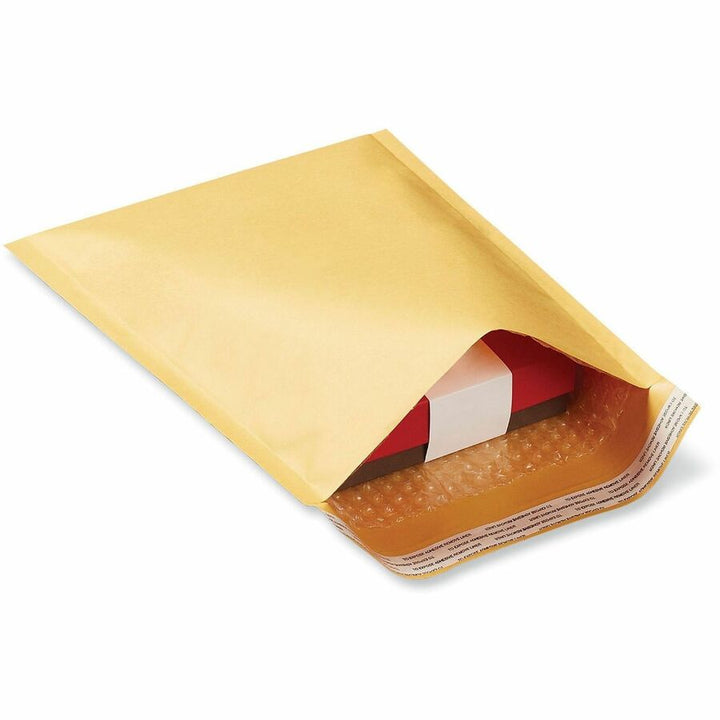 Image of Universal 4087872 Mailer, Bubble, #000, Self Adhesive, Golden Yellow Kraft, Kraft Paper, 25 / Carton