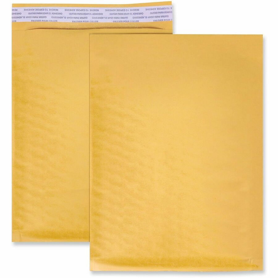 Image of Universal 4087872 Mailer, Bubble, #000, Self Adhesive, Golden Yellow Kraft, Kraft Paper, 25 / Carton