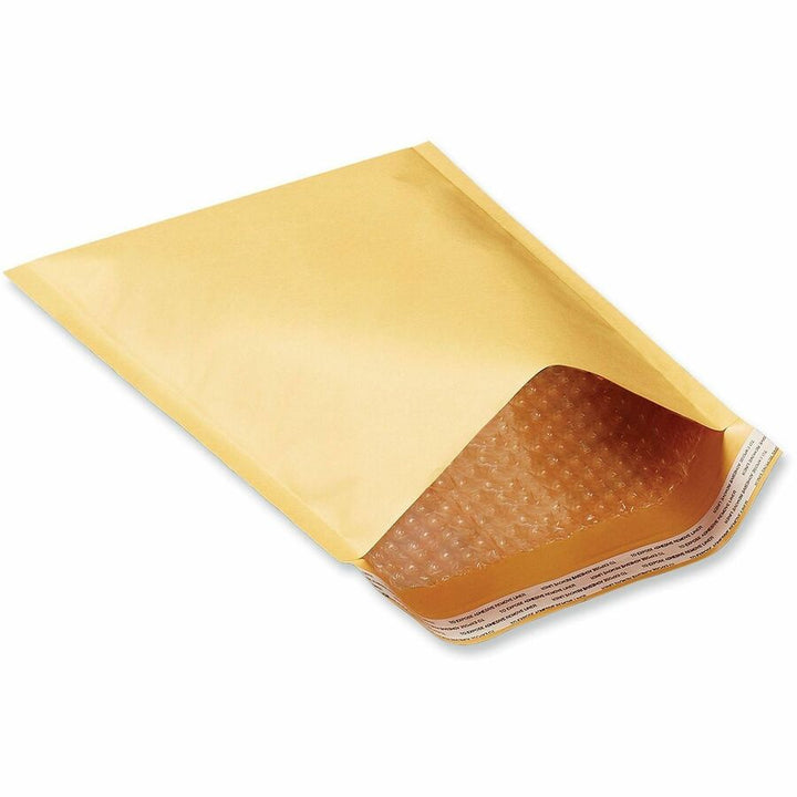 Image of Universal 4087885 Mailer, Bubble, #7, Self Adhesive, Golden Yellow Kraft, Kraft Paper, 50 / Carton