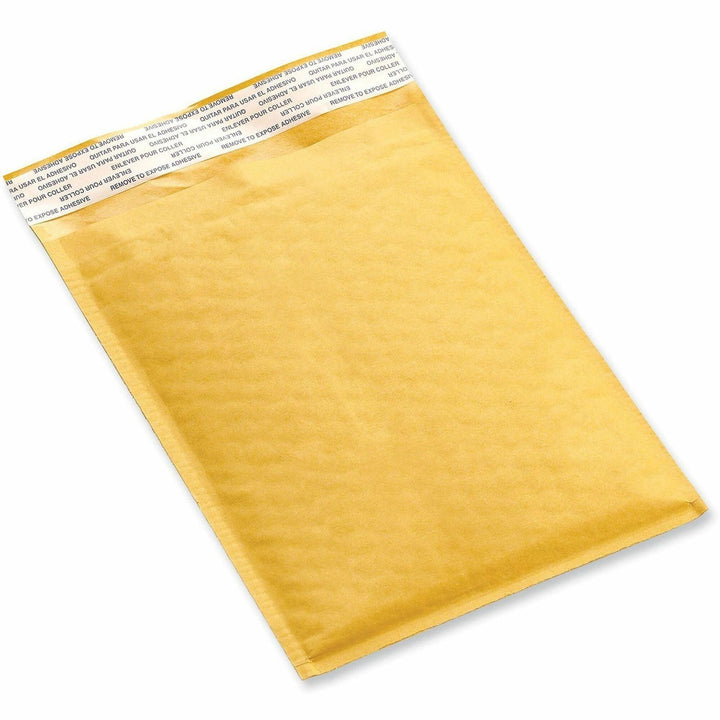 Image of Universal 4087884 Mailer, Bubble, #000, Self Adhesive, Golden Yellow Kraft, Kraft Paper, 500 / Carton