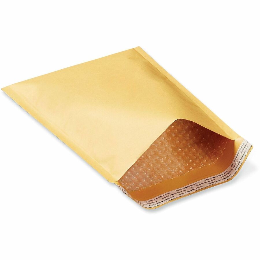 Image of Universal 4087884 Mailer, Bubble, #000, Self Adhesive, Golden Yellow Kraft, Kraft Paper, 500 / Carton