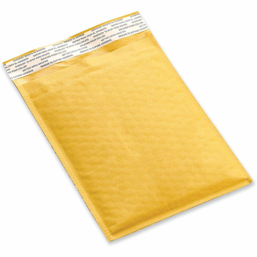 Image of Universal 4087877 Mailer, Bubble, #3, Self Adhesive, Golden Yellow Kraft, Kraft Paper, 25 / Carton