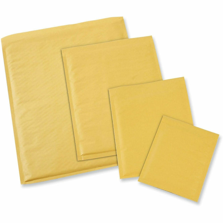 Image of Universal 4087887 Mailer, Bubble, #6, Self Adhesive, Golden Yellow Kraft, Kraft Paper, 50 / Carton