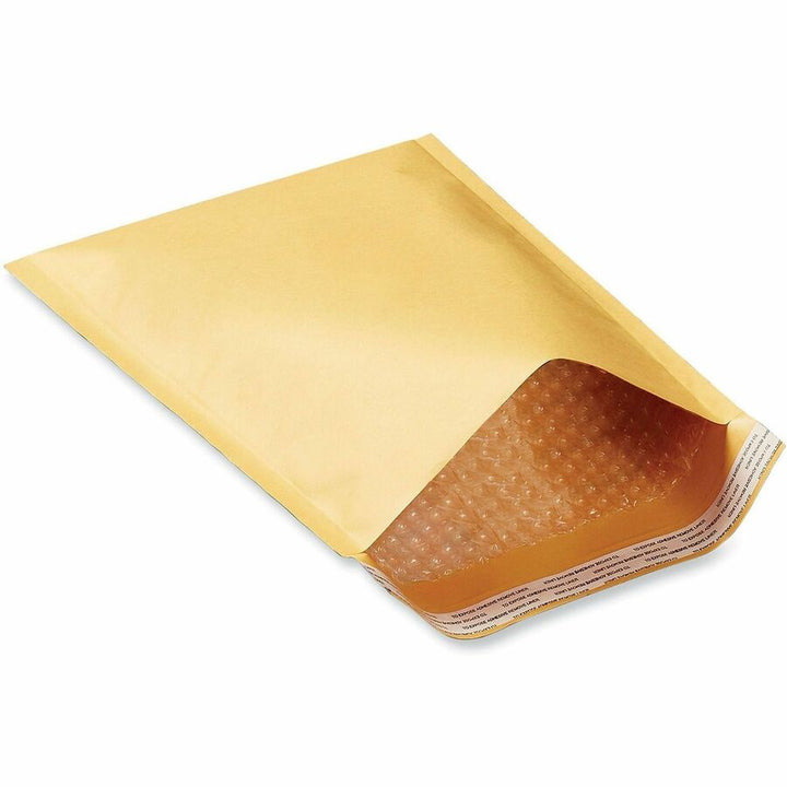 Image of Universal 4087887 Mailer, Bubble, #6, Self Adhesive, Golden Yellow Kraft, Kraft Paper, 50 / Carton