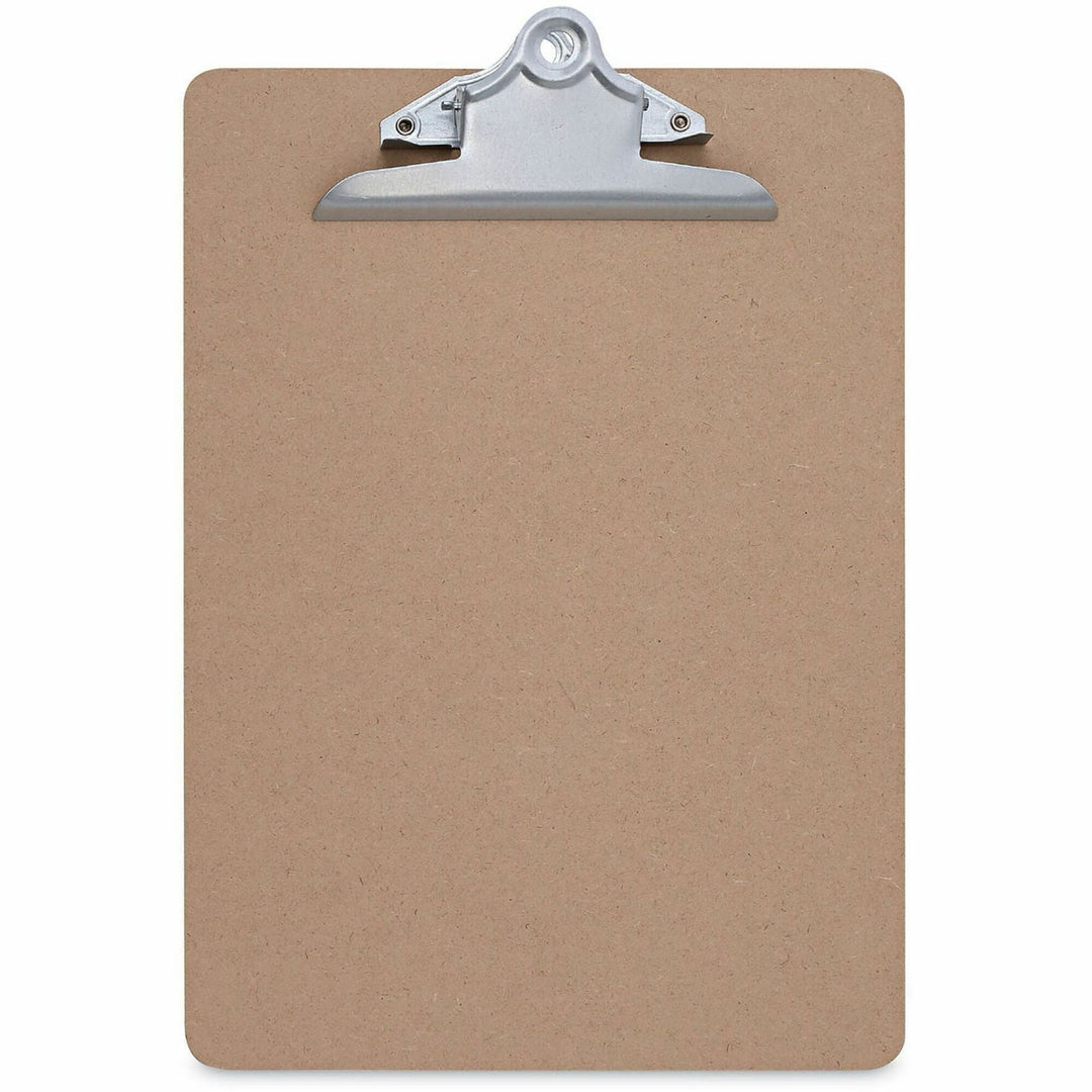 Image of Universal 40304VP Clipboard, 1.25" Clip Capacity, Storage for Document, Form, 8 1/2" x 11" Sheet Size, Hardboard, Brown, 3 / Pack