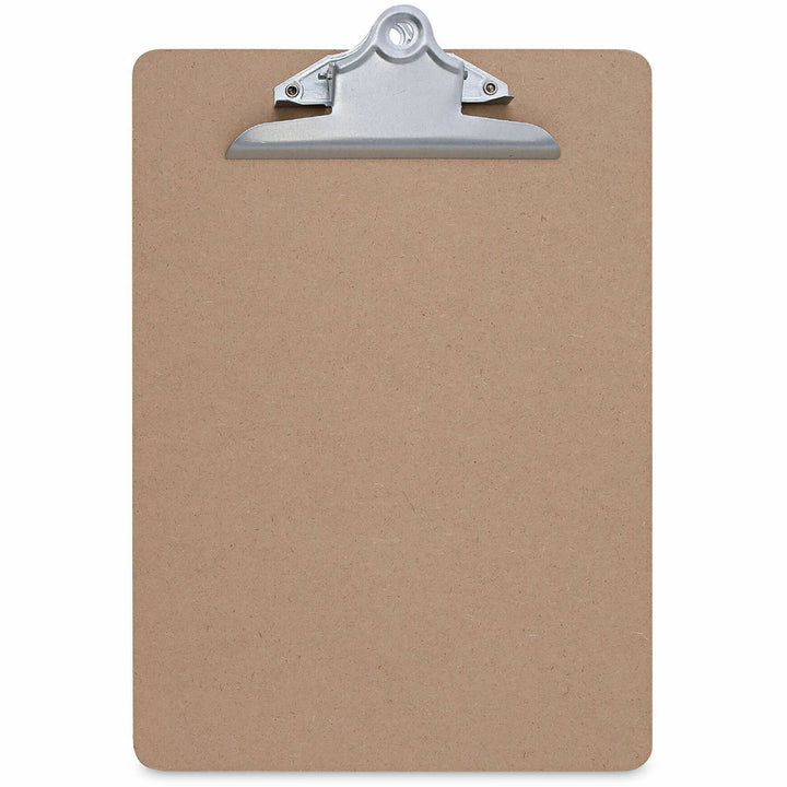 Image of Universal 40304VP Clipboard, 1.25" Clip Capacity, Storage for Document, Form, 8 1/2" x 11" Sheet Size, Hardboard, Brown, 3 / Pack