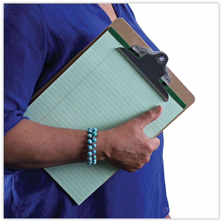 Image of Universal 40304VP Clipboard, 1.25" Clip Capacity, Storage for Document, Form, 8 1/2" x 11" Sheet Size, Hardboard, Brown, 3 / Pack