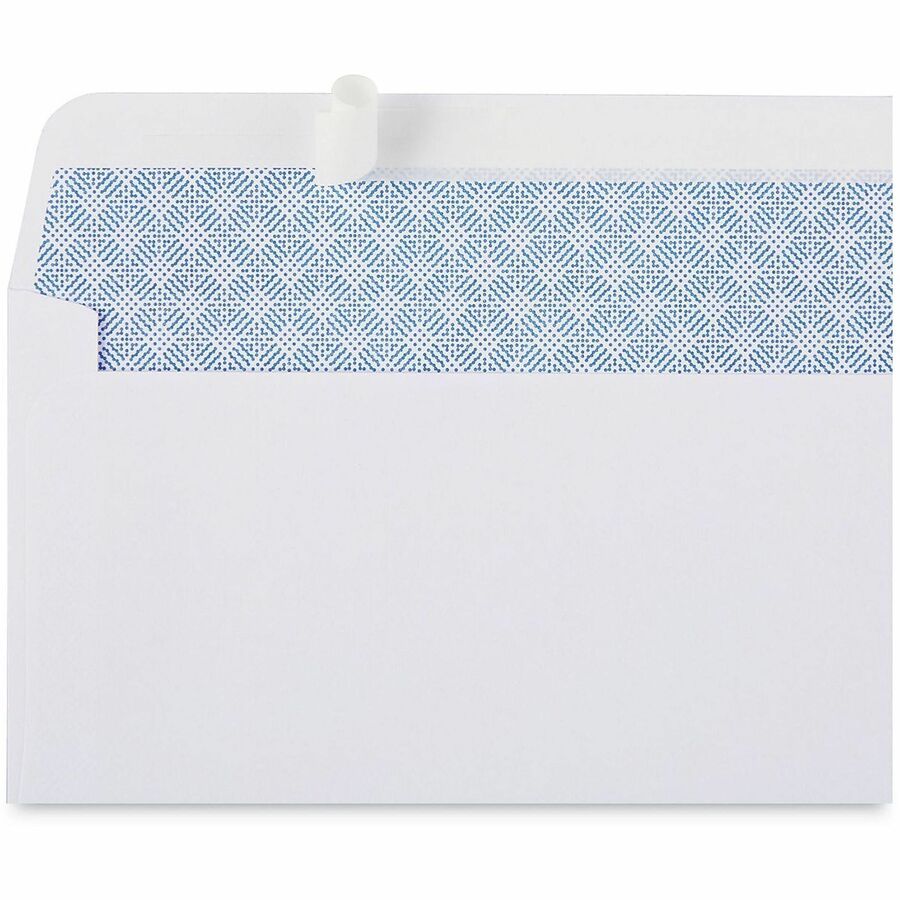 Image of Universal 36106 Envelope, Business, #6 3/4, 24 lb, Self Adhesive, White, Paper Stock, 100 / Box