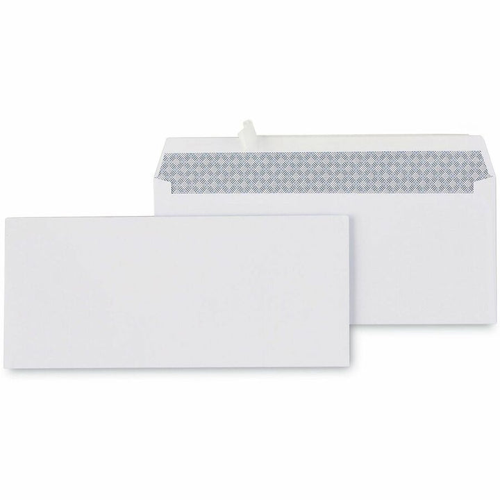 Image of Universal 36105 Envelope, Business, #10, 24 lb, Self Adhesive, White, Paper Stock, 500 / Box