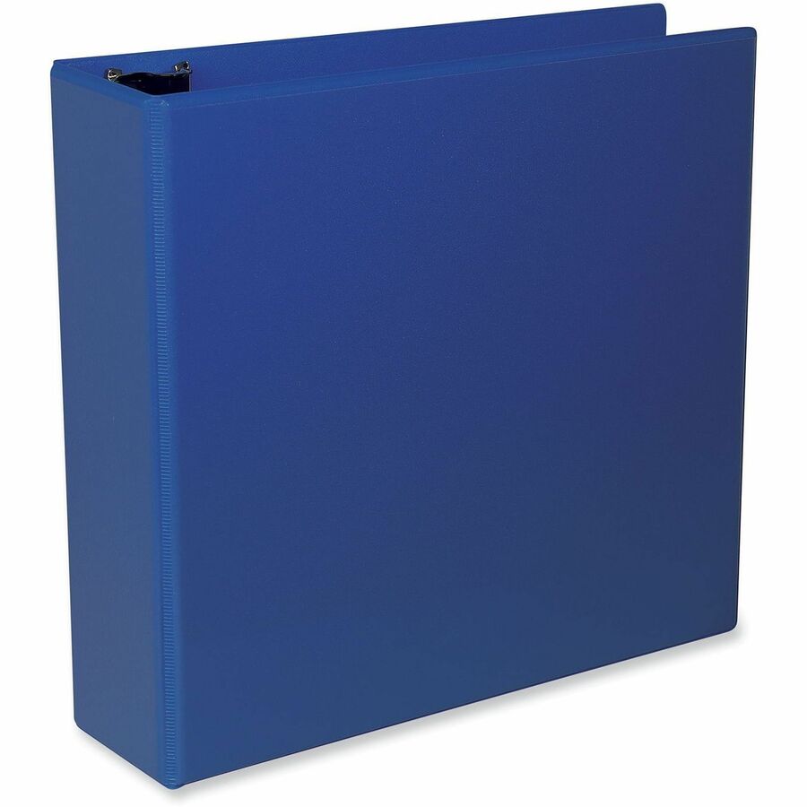 Image of Universal 20754 Slant D-Ring View Binder, 3 Rings, 3" Capacity, 11 x 8.5, Navy Blue