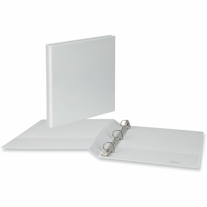 Image of Universal 207421PK Slant D-Ring View Binder, 3 Rings, 1" Capacity, 11 x 8.5, White, 12/Carton