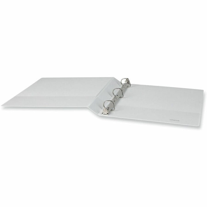 Image of Universal 207421PK Slant D-Ring View Binder, 3 Rings, 1" Capacity, 11 x 8.5, White, 12/Carton