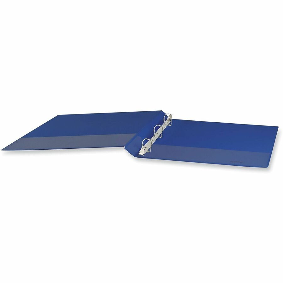 Image of Universal 207410 Slant D-Ring View Binder, 3 Rings, 1" Capacity, 11 x 8.5, Navy Blue