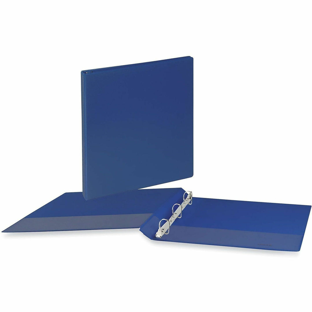 Image of Universal® Slant D-Ring View Binder, 3 Rings, 1.5" Capacity, 11 x 8.5, Navy Blue