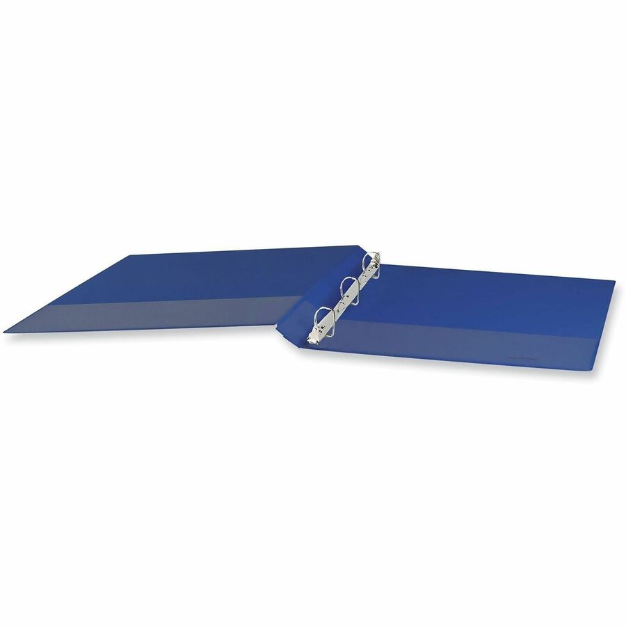 Image of Universal 20718 Slant D-Ring View Binder, 3 Rings, 1.5" Capacity, 11 x 8.5, Navy Blue