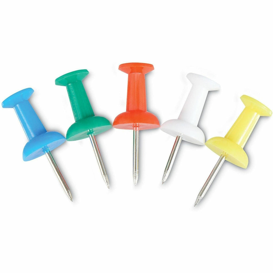 Image of Universal 31314 Colored Push Pins, Plastic, Assorted, 0.38" , 400/Pack