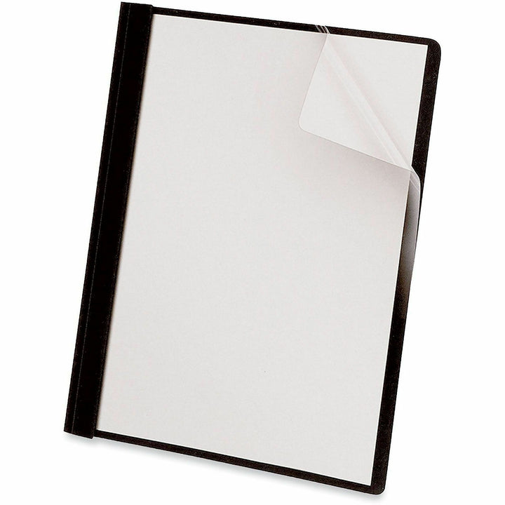 Image of Universal 57120 Report Cover, 1/2" Folder Capacity, 8 1/2" x 11", 100 Sheets Capacity, 3 x Prong Fastener, Punched, 10% Recycled, 25 / Box