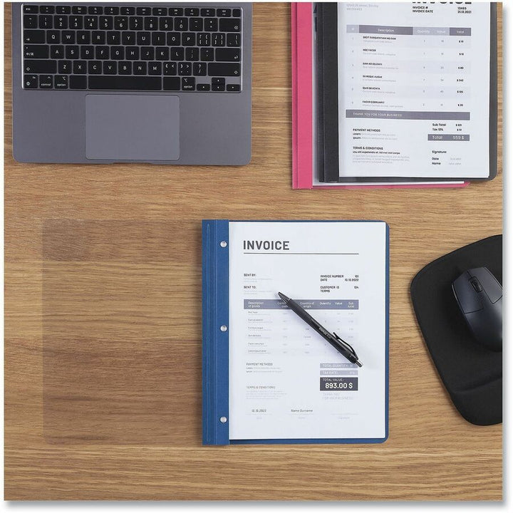 Image of Universal 57120 Report Cover, 1/2" Folder Capacity, 8 1/2" x 11", 100 Sheets Capacity, 3 x Prong Fastener, Punched, 10% Recycled, 25 / Box