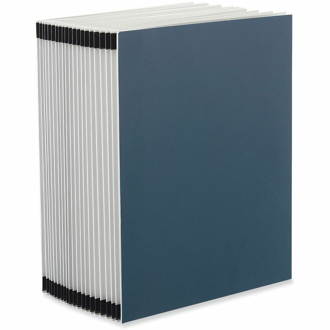 Image of Universal 30540 Expanding Desk File, 20 Dividers, Alpha Index, Letter Size, Blue Cover, 8 1/2" x 11", Capacity3/4" Expansion, 20 Divider, 1 Box