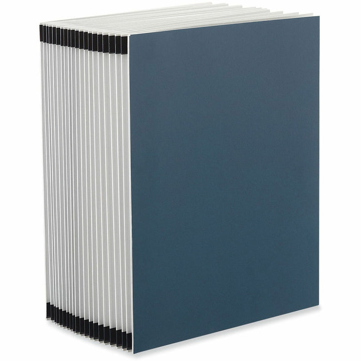 Image of Universal 30540 Expanding Desk File, 20 Dividers, Alpha Index, Letter Size, Blue Cover, 8 1/2" x 11", Capacity3/4" Expansion, 20 Divider, 1 Box