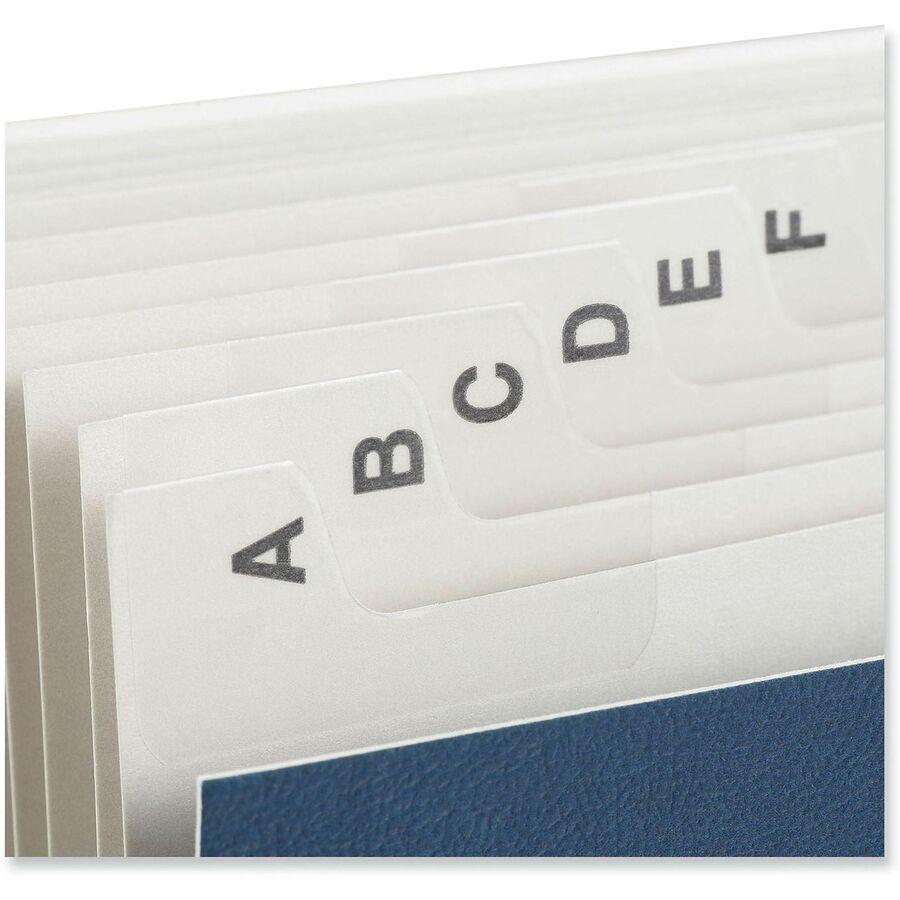 Image of Universal 30540 Expanding Desk File, 20 Dividers, Alpha Index, Letter Size, Blue Cover, 8 1/2" x 11", Capacity3/4" Expansion, 20 Divider, 1 Box