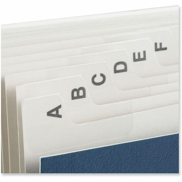 Image of Universal 30540 Expanding Desk File, 20 Dividers, Alpha Index, Letter Size, Blue Cover, 8 1/2" x 11", Capacity3/4" Expansion, 20 Divider, 1 Box