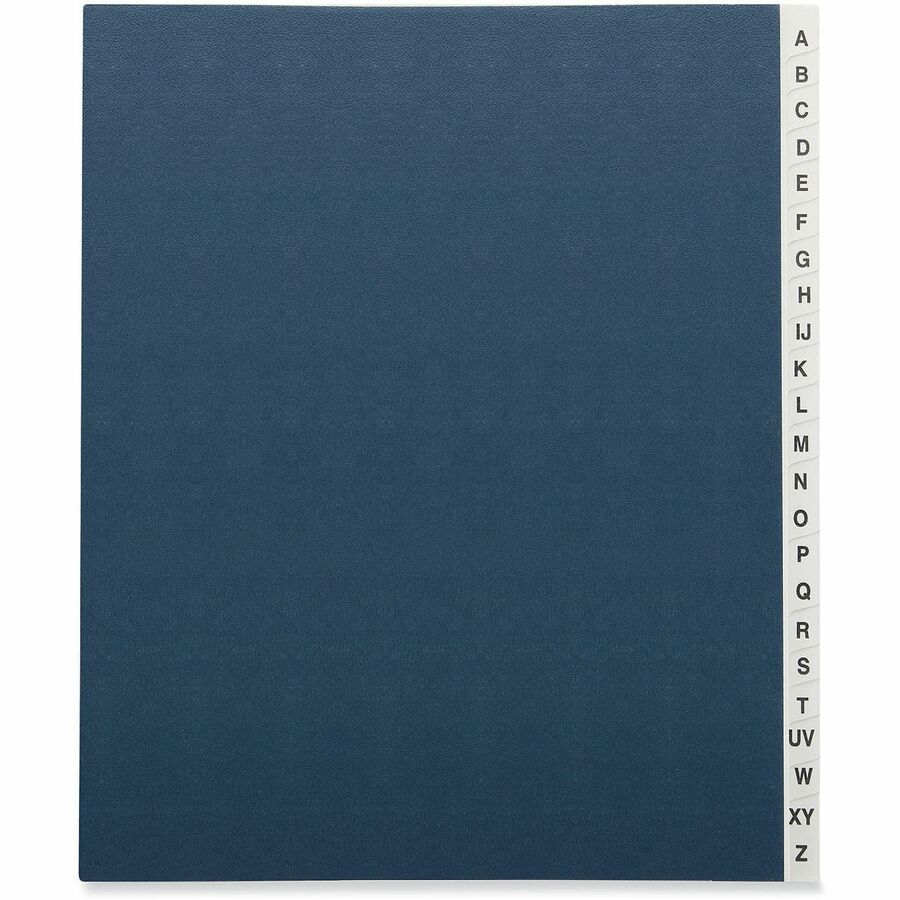 Image of Universal 30540 Expanding Desk File, 20 Dividers, Alpha Index, Letter Size, Blue Cover, 8 1/2" x 11", Capacity3/4" Expansion, 20 Divider, 1 Box