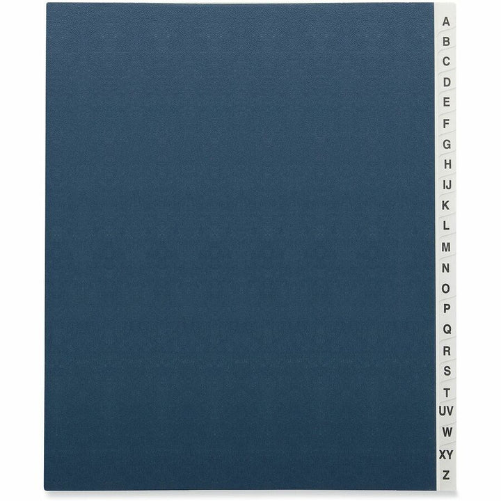 Image of Universal 30540 Expanding Desk File, 20 Dividers, Alpha Index, Letter Size, Blue Cover, 8 1/2" x 11", Capacity3/4" Expansion, 20 Divider, 1 Box